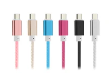 PESTON Type-C 1.5M Charger Nylon Line USB Cable Data Sync Charging Cable For PHONE
