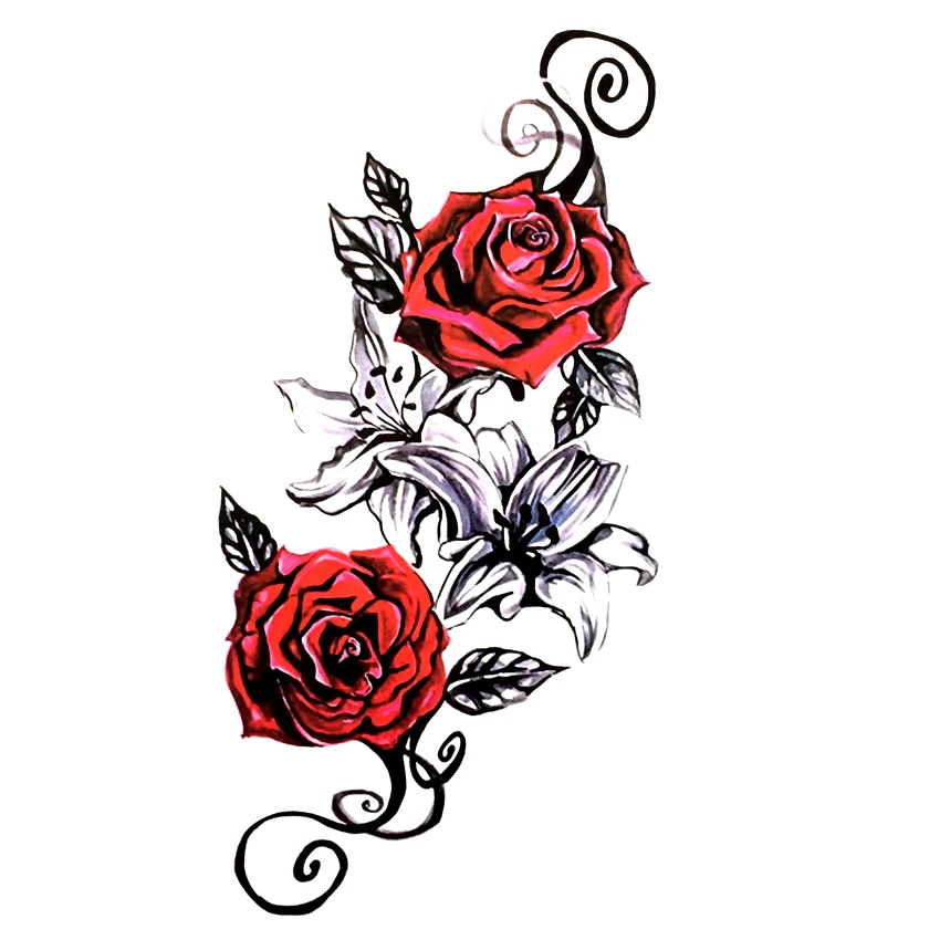 3 шт. водостойкие тату наклейки Пион|tattoo sticker|waterproof temporary tattoo stickertatoo sticker |
