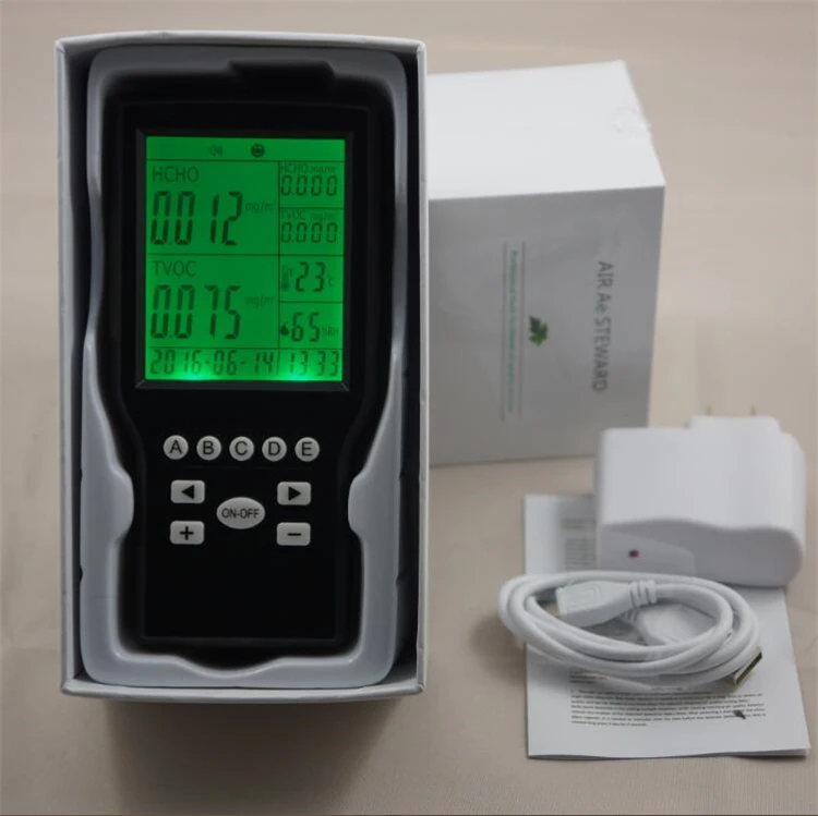 Portable Small size air quality detector Air monitoring TVOC   Formaldehyde Detector