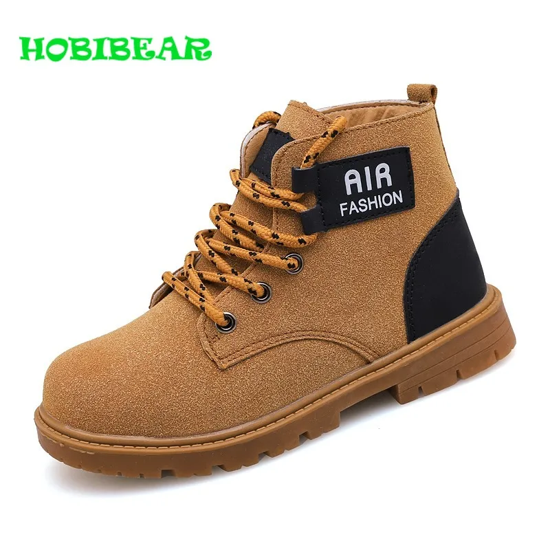 

Latest Kids Brands Boots Spring Children Outdoor Boots Hard-Wearing Young Casual Shoes Boy Anti-Slip Walking Children Footwear