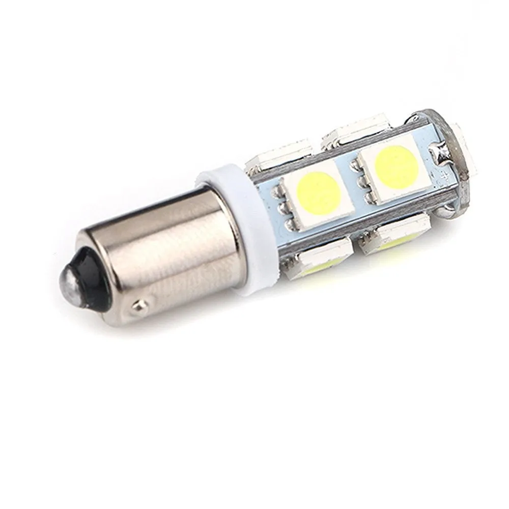 500 шт. BA9S 5050 9SMD 9LED 12 V W5W T4W резервные лампы лампа с клиновидным цоколем сторона черная Интерьер световой индикатор