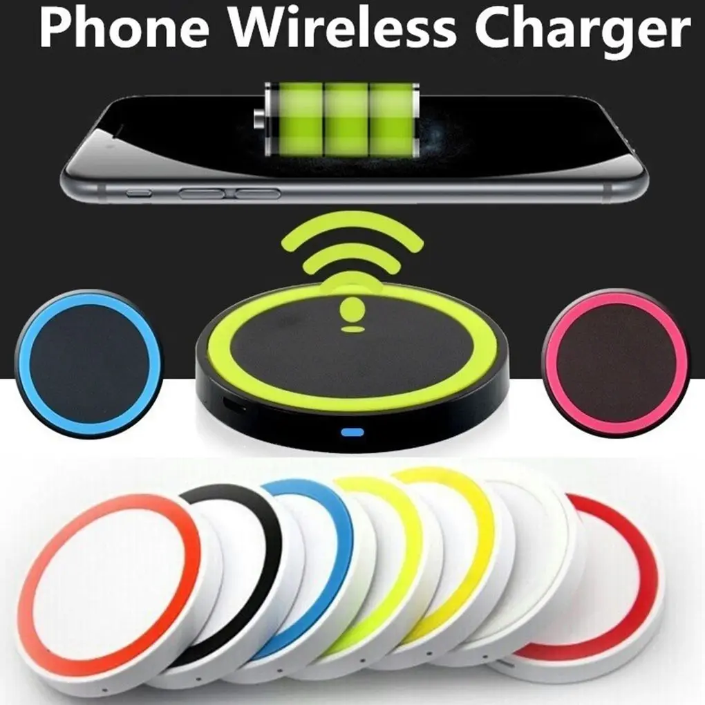 

Wireless Charger Charging Pad for Samsung S9 S8 Plus S7 S6 edge Note 8 5 for iPhone X 8 8 plus for HTC USB Phone Charger