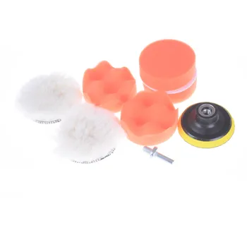 

3"(75mm)car Polishing Pad Set Polishing Buffer Waxing Buffing Pad Drill Set Kit Car Polishing Sponge Wheel Kit New 8pcs