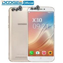 DOOGEE X30 handy Quad Kamera 2×8,0 MEGAPIXEL + 2×5,0 MEGAPIXEL Android 7.0 3360 mAh 5,5 ”HD MTK6580A Quad Core 2 GB RAM 16 GB ROM Smartphone