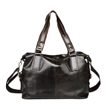

Nesitu Vintage Dark Coffee 100% Guarantee Real Genuine Leather Women Messenger Bags Cowhide Woman Handbags #M158
