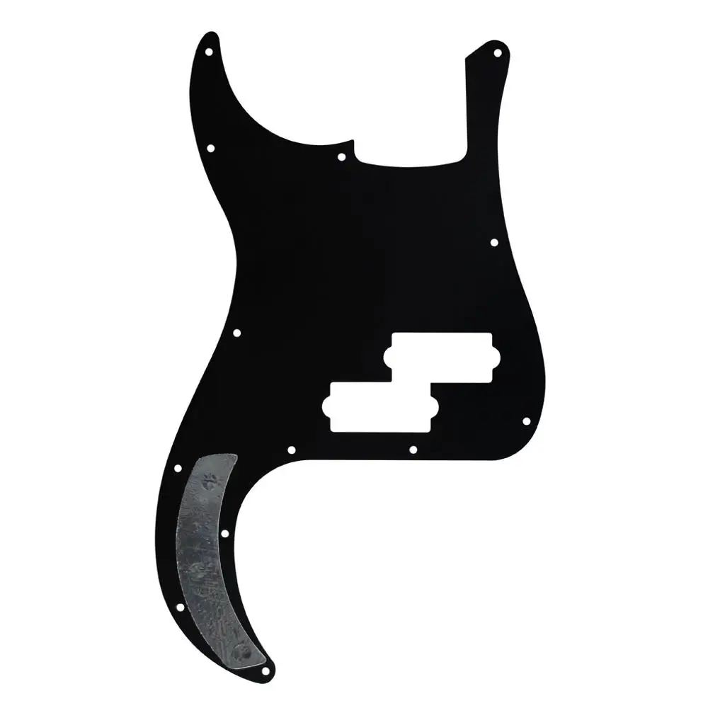 FLEOR 1 шт. 13 отверстий Bass Pickguard 4 струны электрогитары скретч пластины и винты для PB P бас гитары запчасти, 4 цвета на выбор