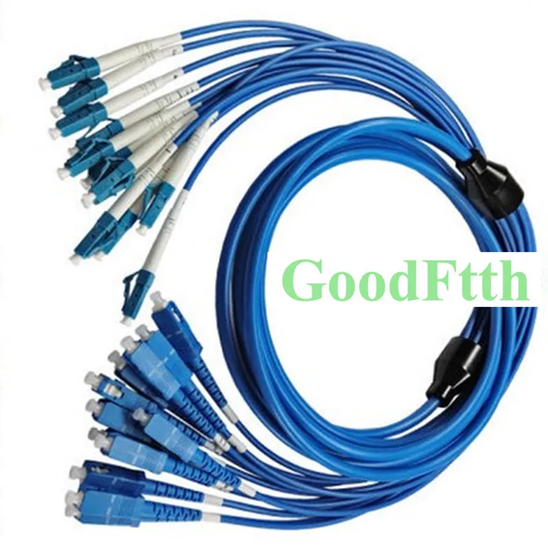 

Armoured armored Patch Cord Jumper SC-LC UPC SC/UPC-LC/UPC SM 12 Cores Fibers GoodFtth 3-25m