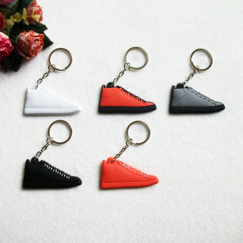 

Mini Silicone Sneaker Jordan Keychain Key Chain Shoes Car Key Holder Woman Men Bag Charm Accessories Key Rings Pendant Gifts