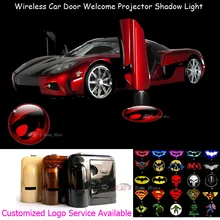 2x 3D красный логотип Thundercats двери автомобиля Добро пожаловать Универсальный беспроводной лазерный проектор Призрак Тень Лужа светодиодный светильник
