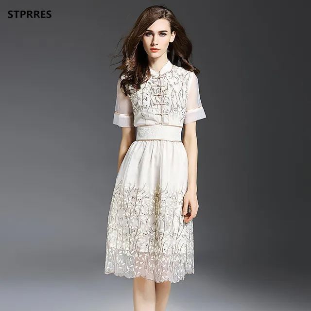 summer high neck dresses