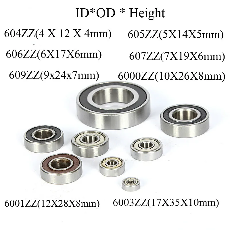 Size : 607-zz Hazmemejor Double Shielded Bearing 10pcs Universal Double Shielded High Speed Deep-groove Metal Steel Ball Bearings Set Size : 607-zz Hazmemejor Double Shielded Bearing 10pcs Universal Double Shielded High Speed Deep-groove Metal Steel Ball Bearings Set