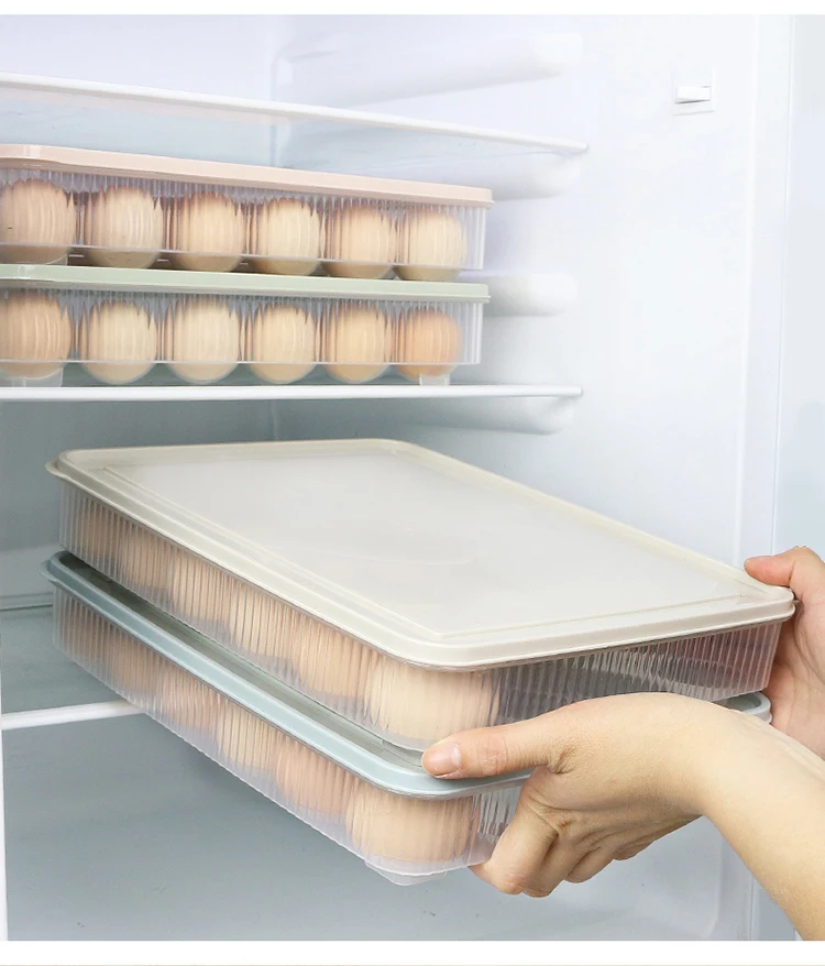 BNBS 4824 натуральная четыре цвета Высокое качество пластик кухня 24 отверстия сетки портативный лоток для яиц контейнер в холодильник ящик для хранения