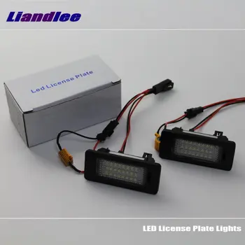 

Liandlee For Skoda Superb Sedan 2013 2014 2015 2016 LED Car License Plate Lights High Quality LED Number Frame Light