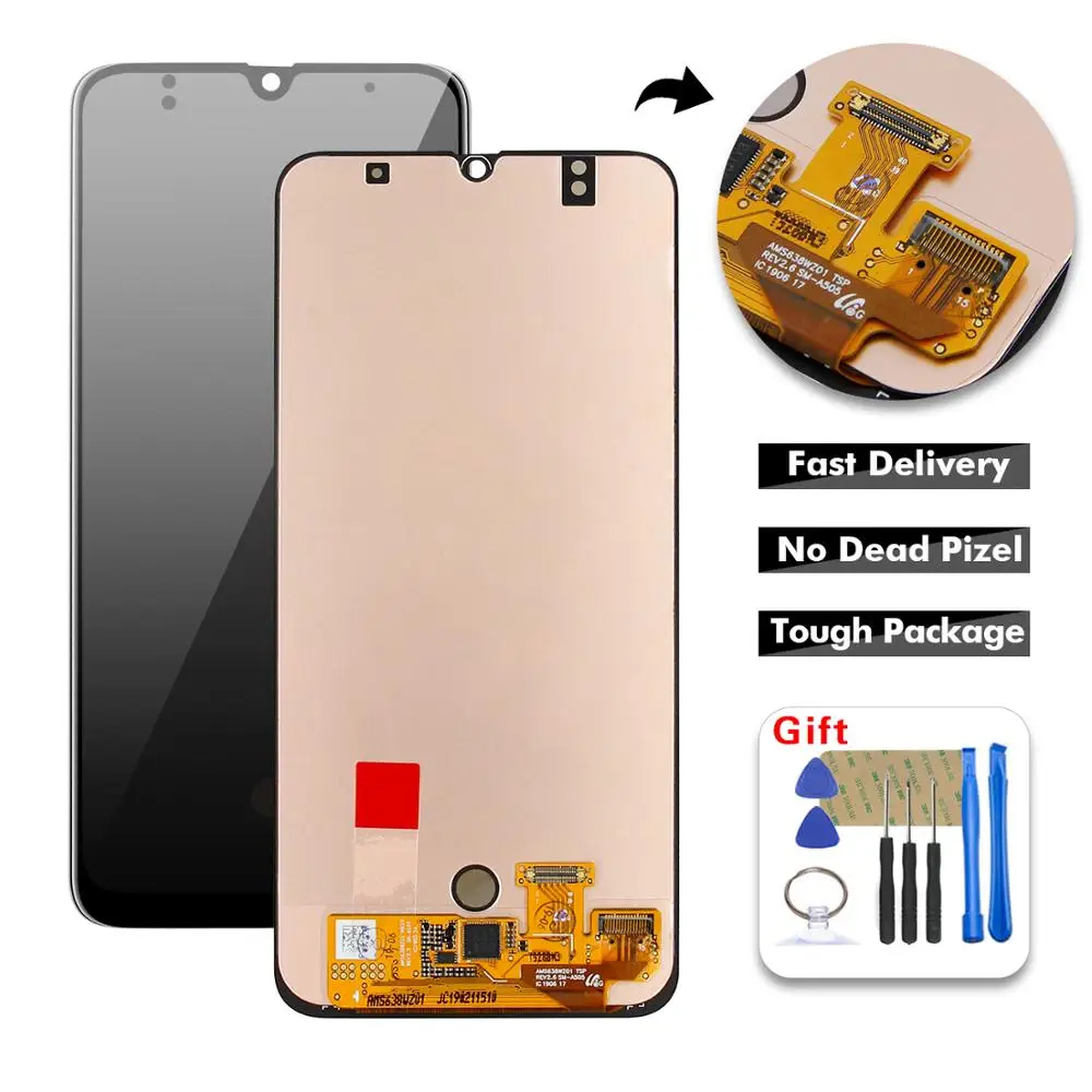 

SUPER AMOLED LCD Display For SAMSUNG Galaxy A50 A505 SM-A505F A505DS A505F LCD Display Digitizer Touch Panel Screen Assembly