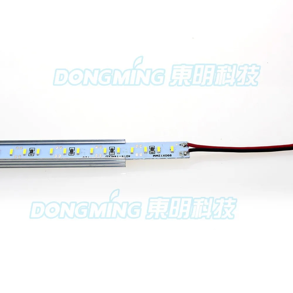 Алюминий U/V Профиль 1 м LED Жесткий полосы 4014 SMD 144 СИД Luces бар свет 12 В кухня ювелирные витрина свет холодный белый