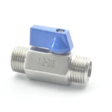 Мини шаровой клапан из нержавеющей стали, 1/" MPT до 1/2" MPT, шаровой клапан для чайника, оборудование для домашнего заваривания