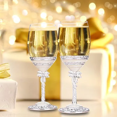 Свадебные приглашения на свадьбу, стекло вина стеклянные бокалы для шампанского Свадебные бокалы свадебный бокал Подарочная коробка благосклонности венчания украшения - Цвет: Red wine glasses