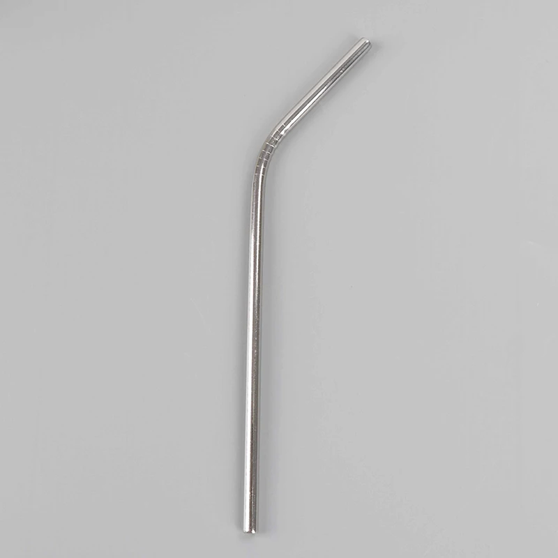 3 unids/lote de acero inoxidable Metal reutilizable paja pajas de beber + 1 Pc cepillo limpiador con bolsa