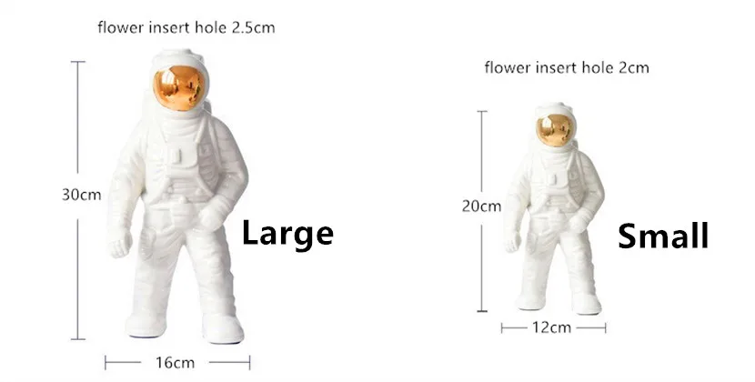 Вазы для цветов для интерьера Керамическая космонавта ваза для украшения интерьера космонавтов современный минималистичный Ресторан вазы для цветов