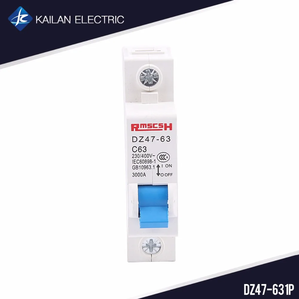DZ47 63 1P Circuit Breakers Air Breaker 1P House Surge Protector