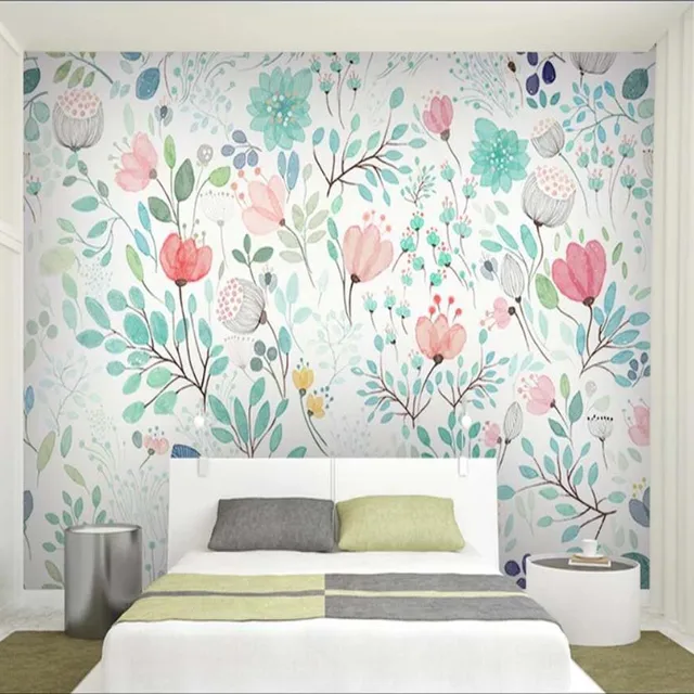 Watercolor Fl Wallpaper Mural Fresh Small Flowers Wall Murals Watercolor Fl Wallpaper Mural Fresh Small Flowers Wall Murals Decals Paper Rolls Nursery