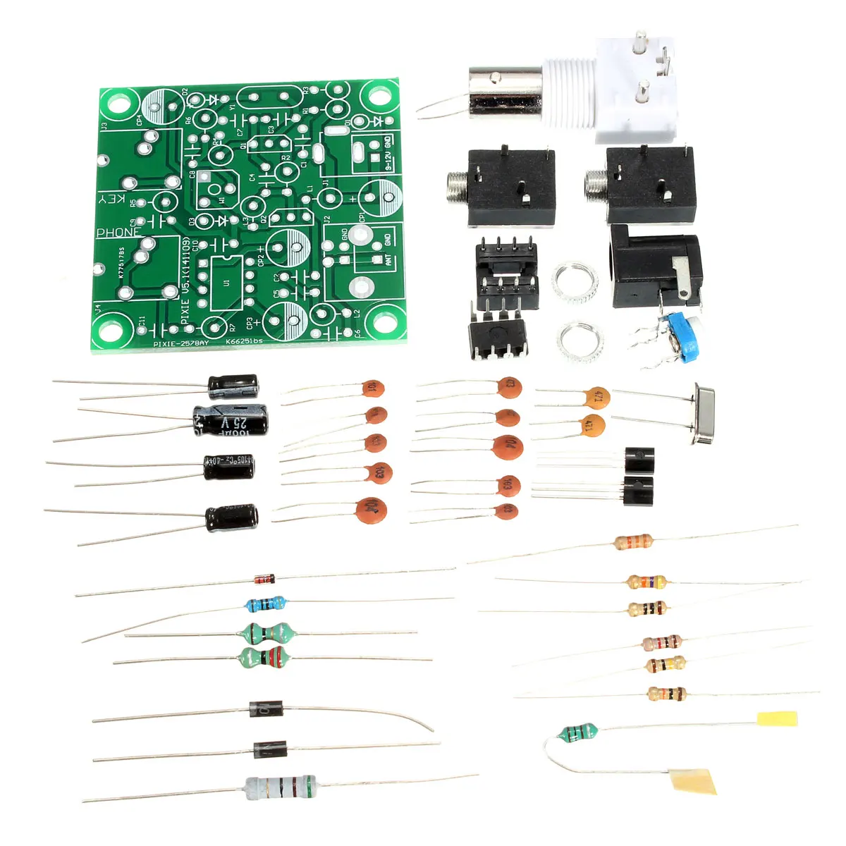 

9-14V DIY Radio 40M CW Shortwave Transmitter QRP Pixie Receiver 7.023-7.026MHZ Module
