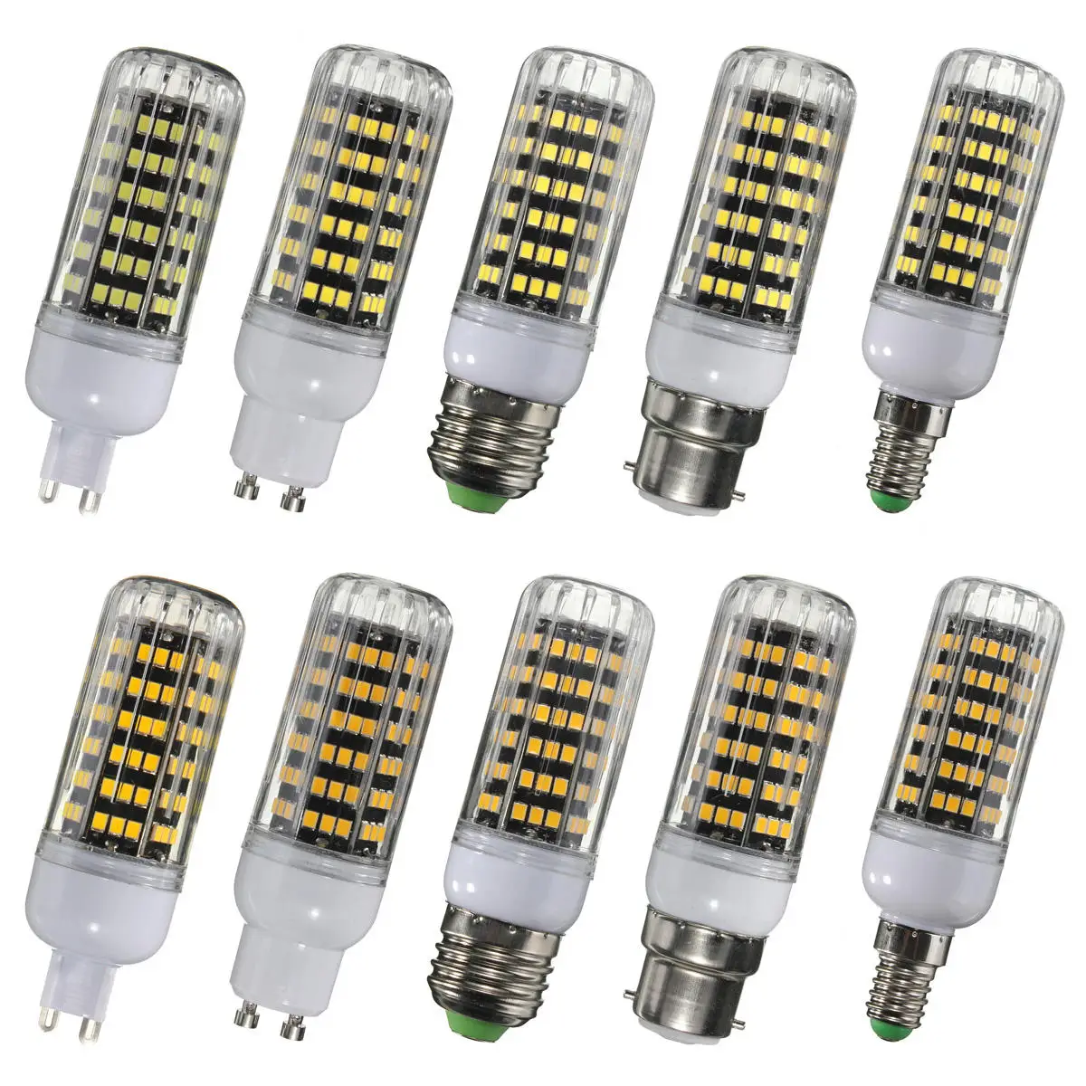 

LED Corn Bulb E14 E27 B22 G9 G10 10W 123 SMD 2835 LED Cover Corn Light Lamp Bulb AC 220V