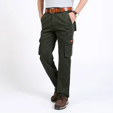 Мужские хлопковые повседневные брюки тактические со множеством карманов армейские брюки новые мужские длинные прямые брюки комбинезоны походные Мужские штаны плюс размер 44