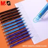 M & G-Lote de 12 unidades de bolígrafo borrable retráctil, goma de borrar de tinta azul y cristal negro de 0,5mm, recarga de plumas de Gel para la escuela y la Oficina ► Foto 3/6
