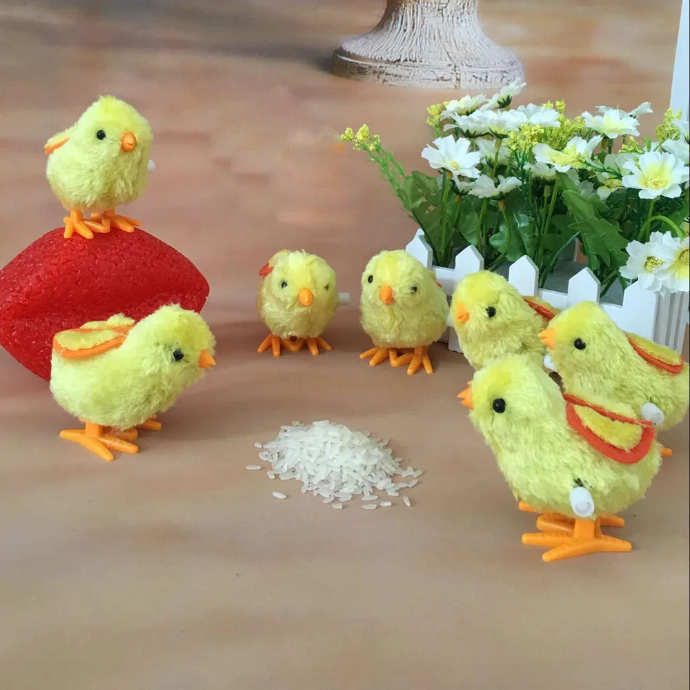 1 шт. милые плюшевые заводные цыплята детские развивающие игрушки заводные прыжки ходячие цыплята игрушки для детей детские подарки горячая распродажа
