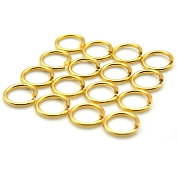 

50pcs/lot Aluminum Open Jump Rings 20mm Gold Color Split Rings Connectors For DIY Jewelry Findings Making Accessories