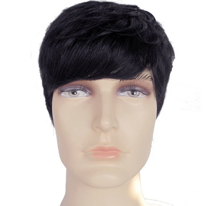 South Korean star Men Wig Good handsome boy sunshine wig 100 good