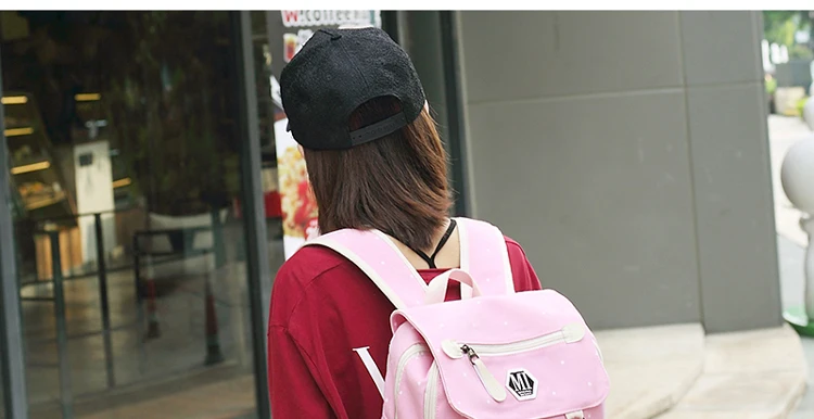 4 шт./компл. женский холщовый рюкзак сумка для школы, колледжа для подростков девочек мальчиков студенческий рюкзак женский походный рюкзак mochilas mujer