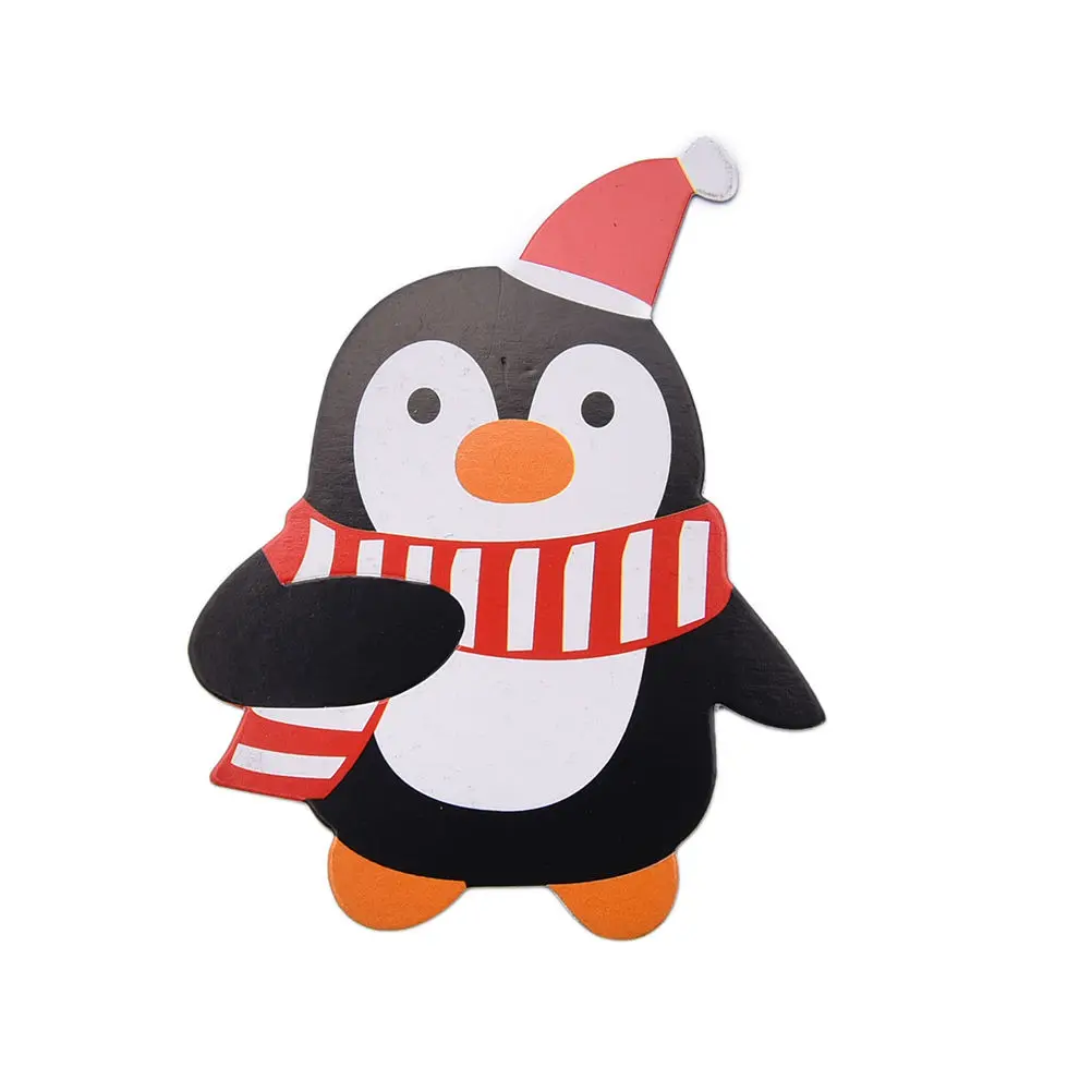 50 pcslavely Пингвин и Санта Клаус рождественские конфеты и леденцы декоративные бумажные карточки милый подарок посылка Декор карты