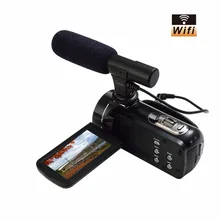Mini Portable WIFI Camcorder FHD 1080p @ 30 FPS Max 24.0 MP 3.0″ Screen 16X Digital Zoom Digital Camera Photo Video Recorder DV