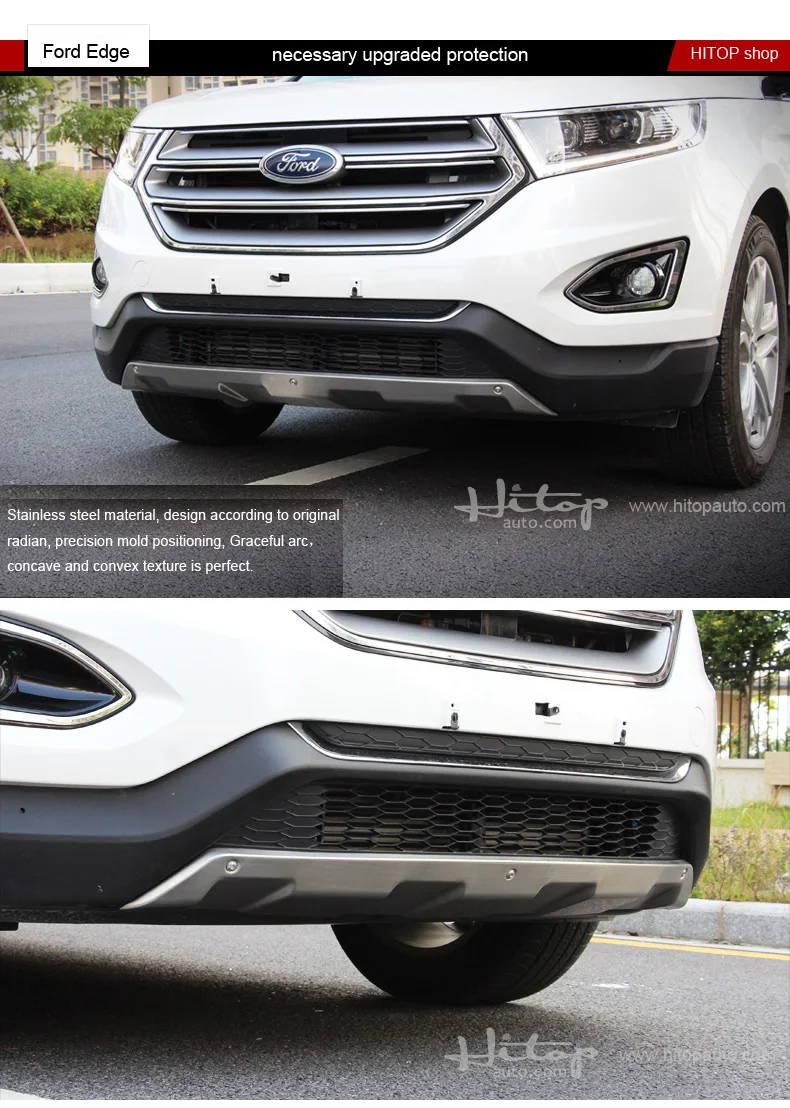 new edge ford on Front Rear Stainless Steel Bumper Skid Plate Bull Bar For Ford New Edge 2015 2016 Factory Direct Sale Iso9001 Quality Supplier Bar Bar Bar Platebar Bumper Aliexpress
