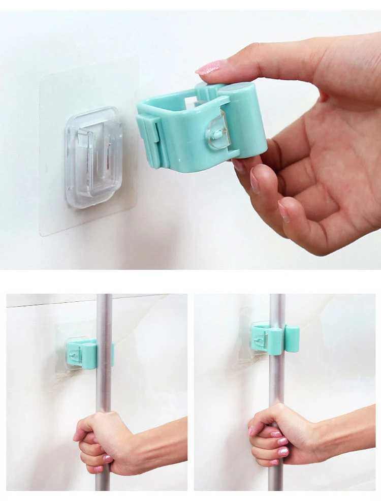 Многофункциональный зажим крюк настенный крючок для хранения зажим для зонта щетка для чистки швабры метла Бытовая Кухня Ванная комната
