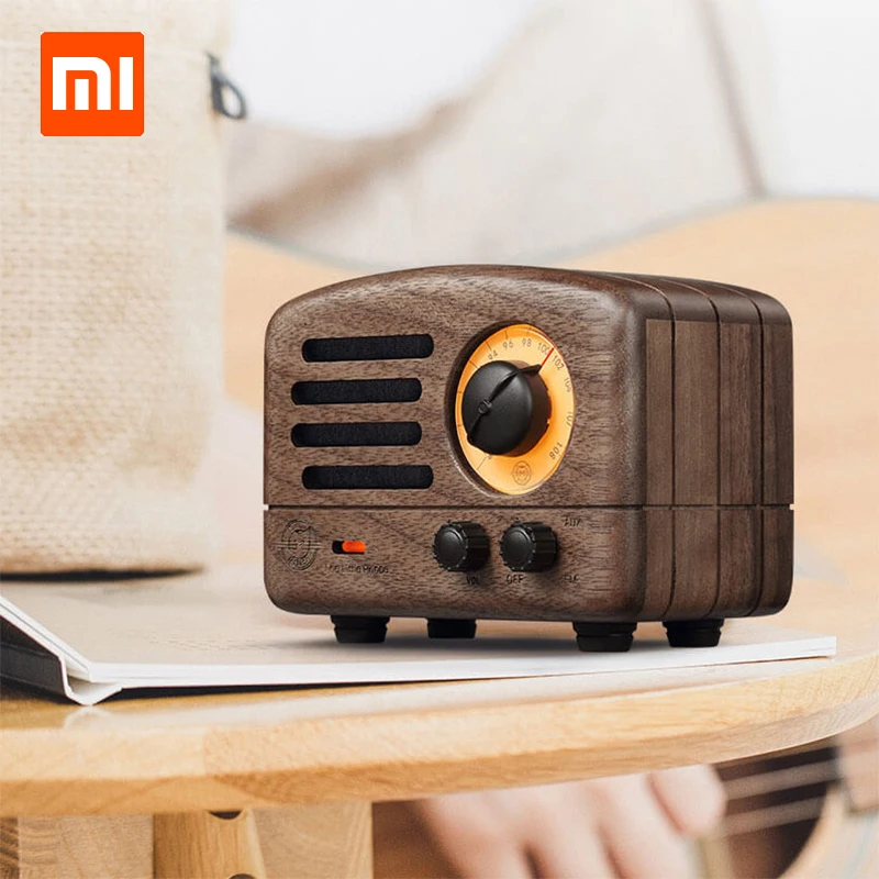 

Xiaomi Original Radio Cat King FM Bluetooth Portable Speaker Wood Production 10Hours Battery Life Music Player Birthday Gift