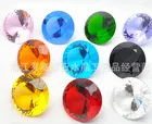 

Large 4PC 120MM Clear Color Multi-faceted Crystal Diamond Paperweight Party Wedding Decorations Centerpiece