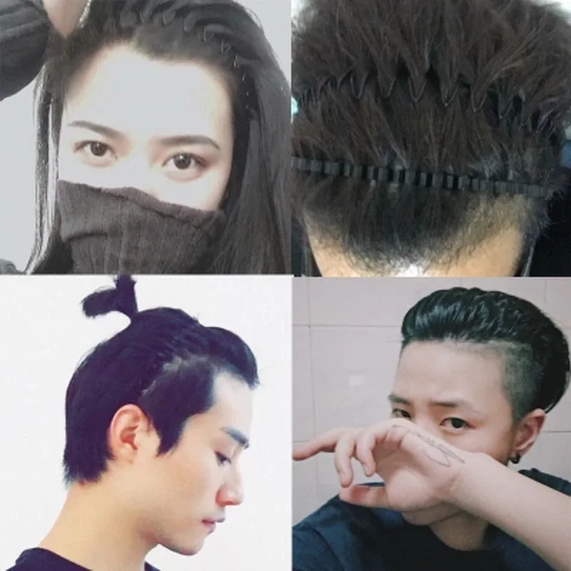 Шикарный мужской Для мужчин женский черный волнистые Hairbands Невидимый
