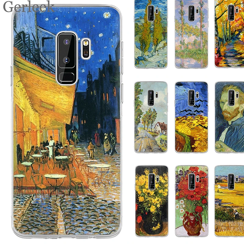 Чехол Desxz Van Gogh для Samsung Galaxy A3 A5 A6 A7 A8 A9 A10 A30 A40 A50 A70 защитный чехол|Чехлы-накладки| |