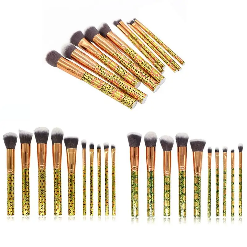 

10PCS/Set Professional Make Up Brushes Foundation Makeup Blush Face Eye Eyeshadow Cosmetic Powder Brush Tool pincel maquiagem