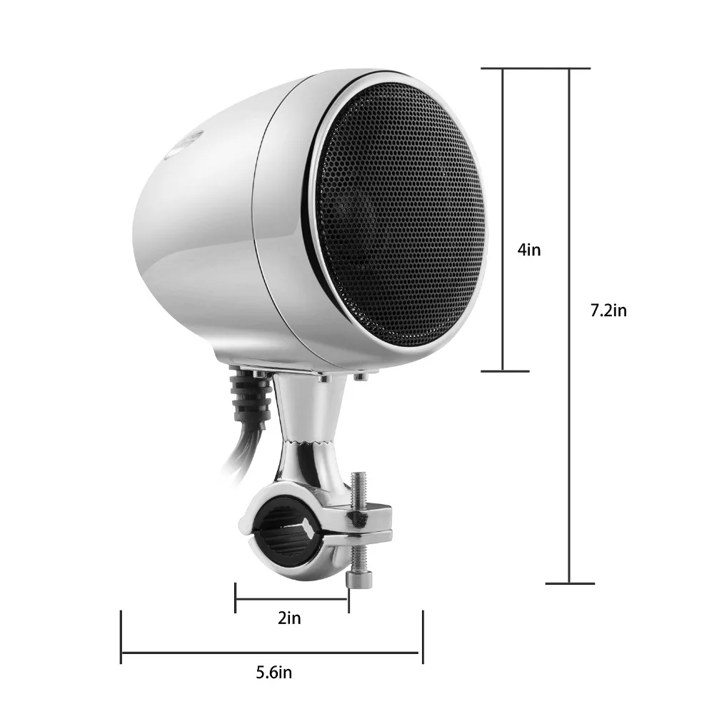 " Bluetooth колонки для мотоциклов Мотоцикл активный звук аудио системы класса D Amp