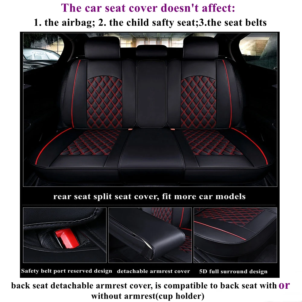 Front+Rear Car Seat Cover for Toyota 