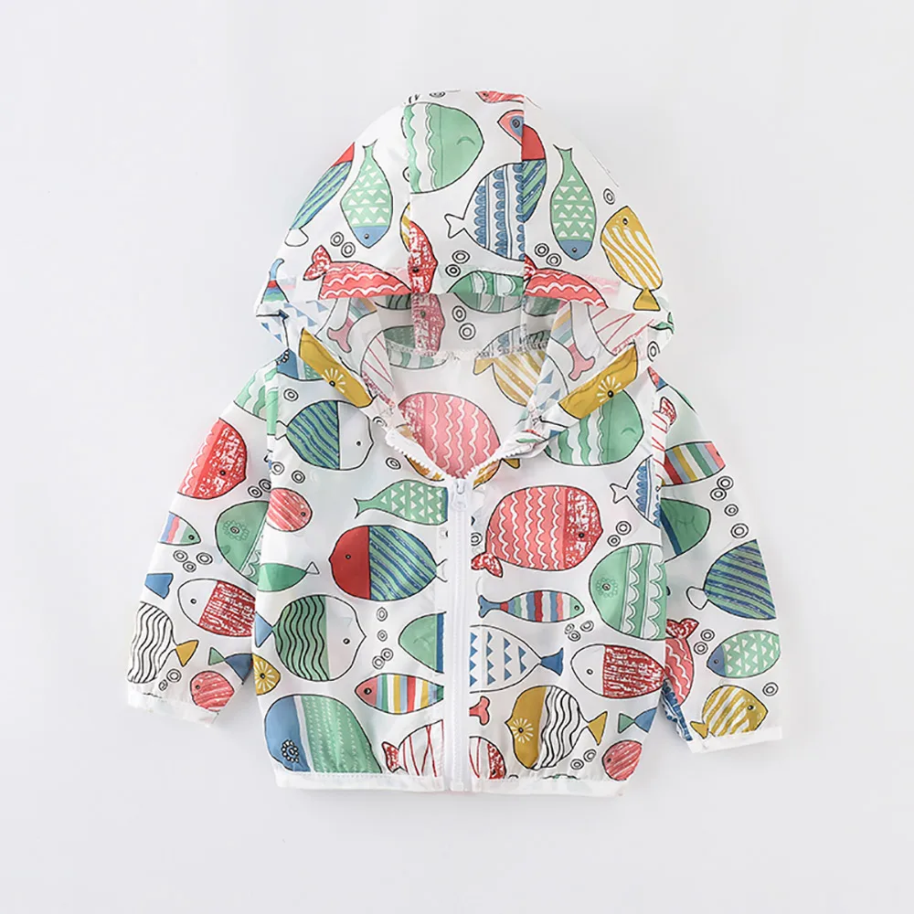 JN18803 Summer Multicolor Boy Girls Sun UV Protection Coat Kids Rash