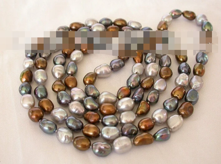 

FREE SHIPPING>>>@@ > 0499 baroque multicolor freshwater pearl necklace