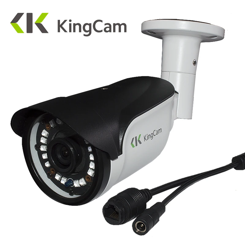 KingCam Metal Laser IR LED 4MP Security 48V POE IP Camera 48V font b Outdoor b