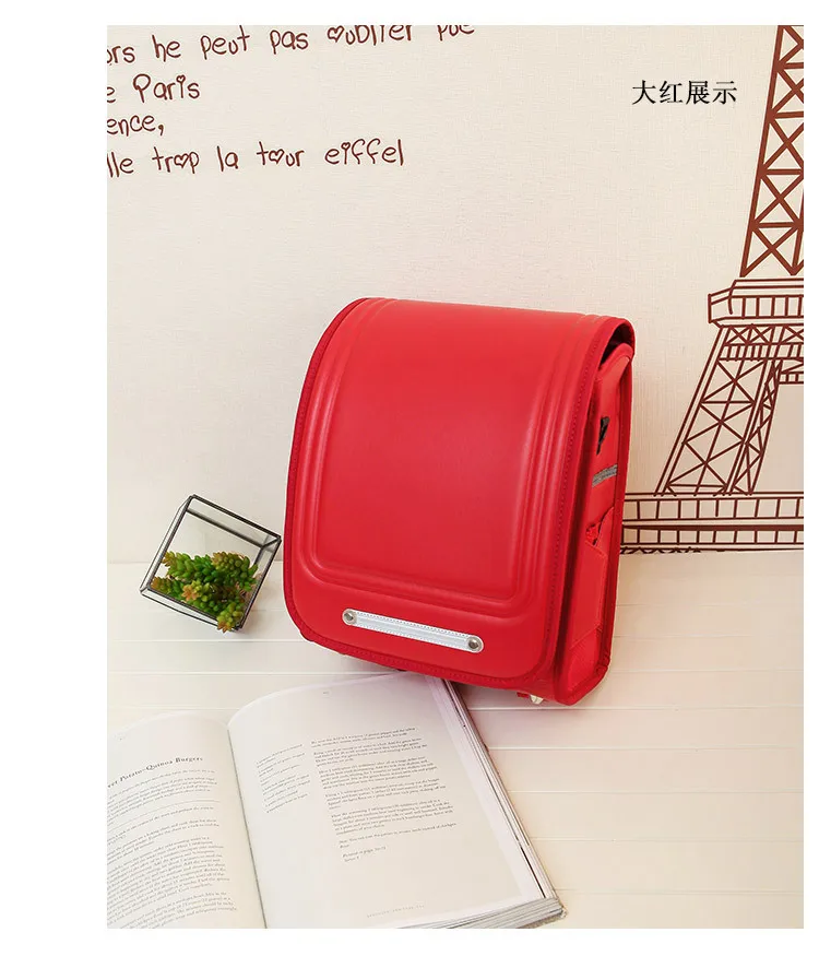 Coulomb Japanese Kids Primary School Backpack Waterproof PU Student Children Boys Load Shedding orthopedic Backpacks Daypack (5)