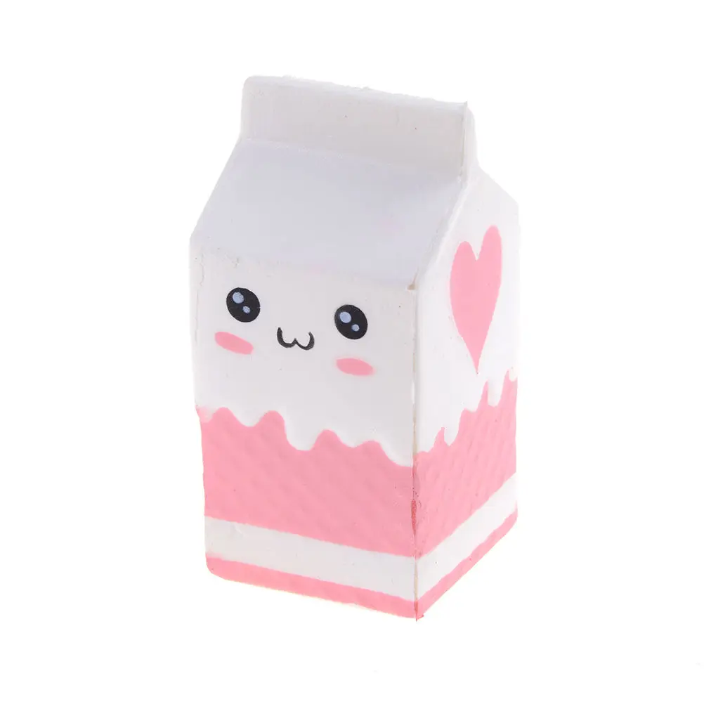1 шт. мягкое молоко картонная коробка медленно поднимающиеся Подвески с ремешками для телефона сладкий хлеб с ароматом сливок Дети Забавный игрушечный подарок
