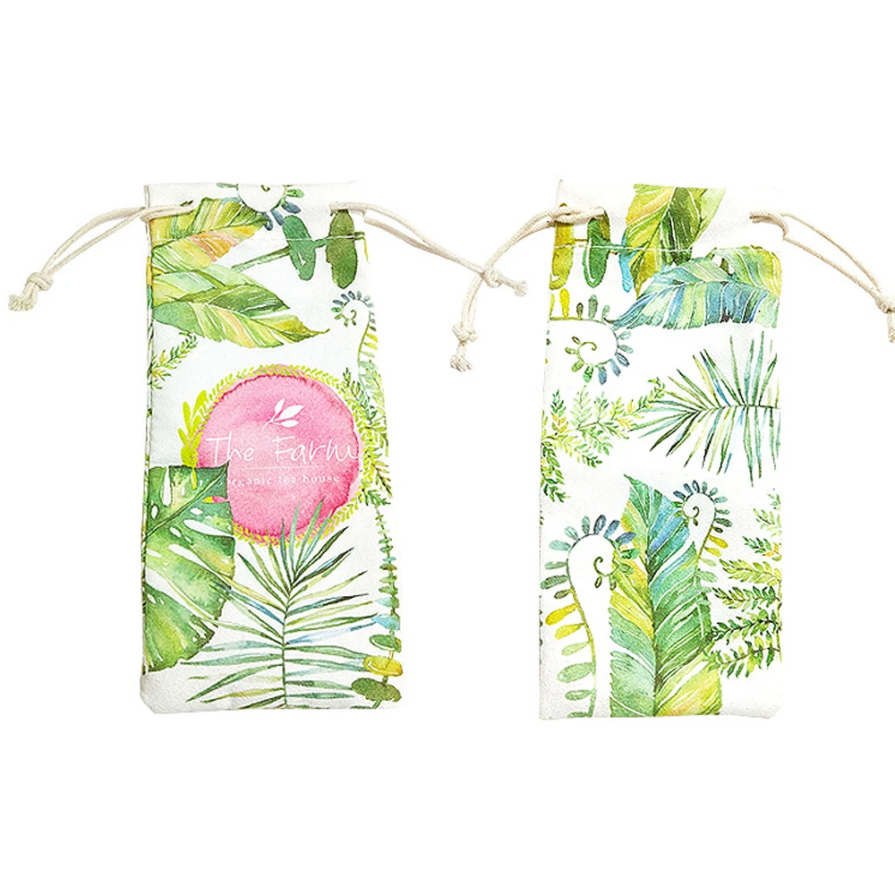 

1PC Fresh Style Floral Printed Cloth Eyeglasses Case Cartoon Animal Sunglasses Pouch Dustproof Multicolor Eyewear Protector